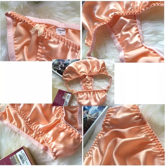 Womens 100% Silk Panties Satin Briefs Cute Low-rise Bikinis Underwear - Picture 15 of 16